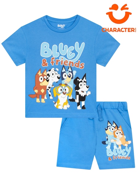 Character Blue 100% Cotton T-Shirt And Shorts Set (N67744) | €25