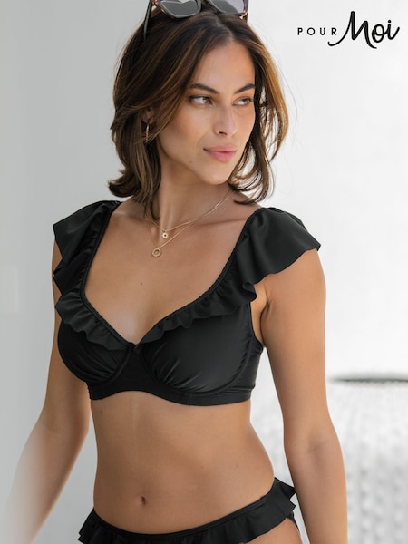 Черный - Pour Moi Bermuda Padded Underwired Bikini Top (N67847) | €45
