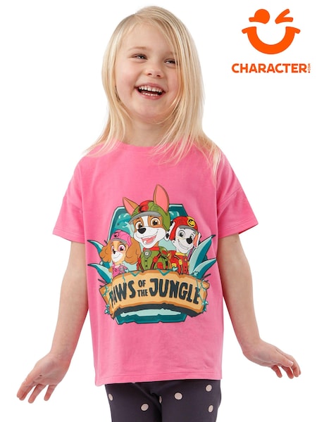 Character Pink Paw Patrol Jungle Pups T-Shirt (N68905) | AED36