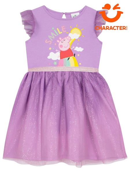 Character Purple Peppa Pig 100% Cotton Party Dress (N68916) | €36