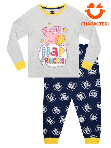 Character Blue Peppa Pig 100% Cotton Pyjamas (N68934) | 47 QAR