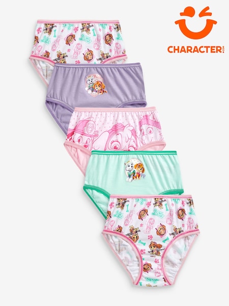 Character Pink Paw Patrol 100% Cotton Briefs 5 Pack (N69167) | €19