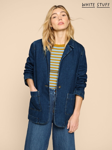 White Stuff Blue Loren Denim Blazer (N69168) | €51