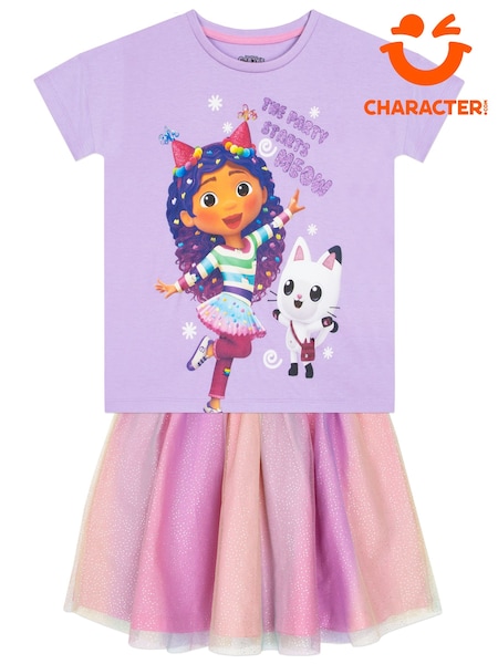 Character Purple Gabbys Dollhouse 100% Cotton Top and Skirt Set (N69194) | 1,382 UAH