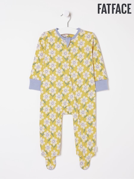 FatFace Yellow Bike Graphic Zipped Sleepsuit (N69587) | €12.50