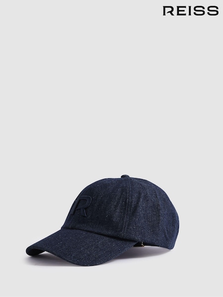 Reiss Blue Nancy Denim Baseball Cap (N69595) | €85