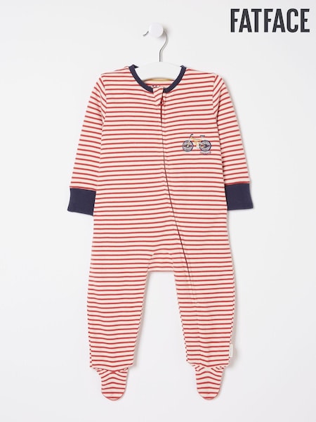 FatFace Red Bike Graphic Zipped Sleepsuit (N69608) | €12.50