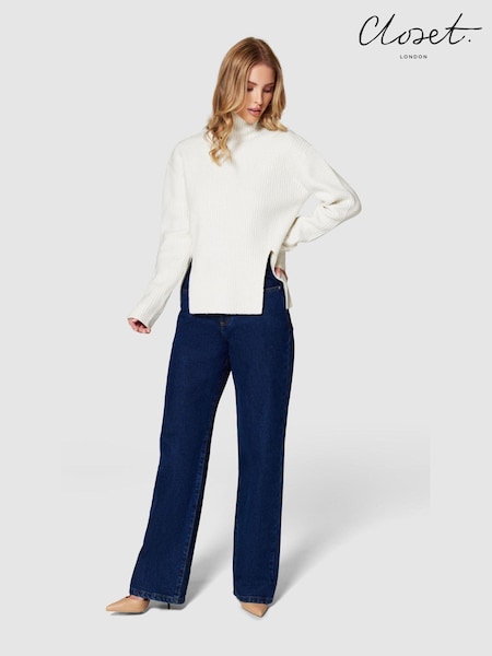 Closet London Natural Roll Neck Jumper (N69833) | €31