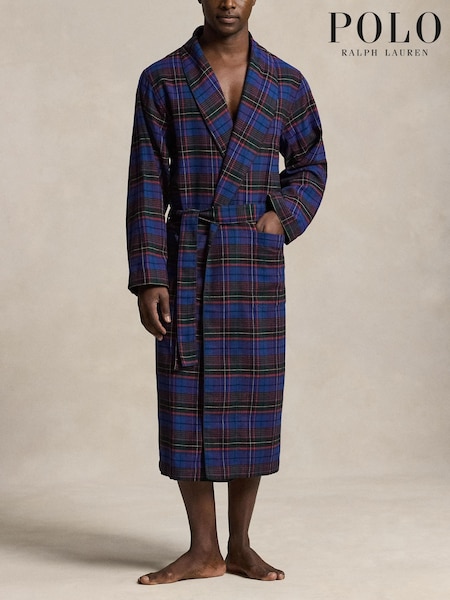 Blau - Regular Polo Ralph Lauren Pony Player Robe
