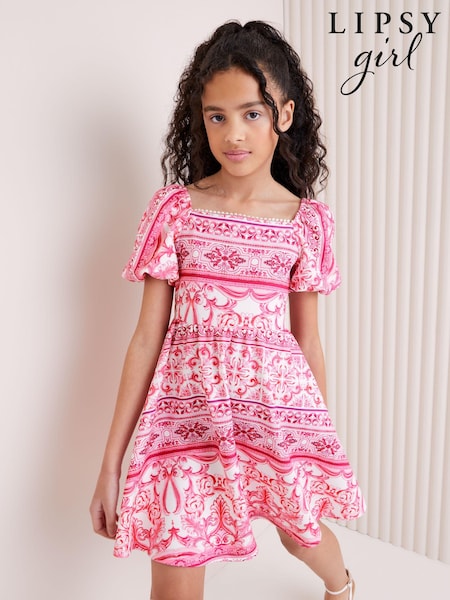 Lipsy Square Neck Scuba Dress (5-16yrs) (N70119) | 9 € - 11 €