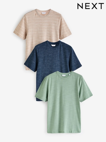 Stone/Blue/Green T-Shirts 3 Pack (N70130) | R563