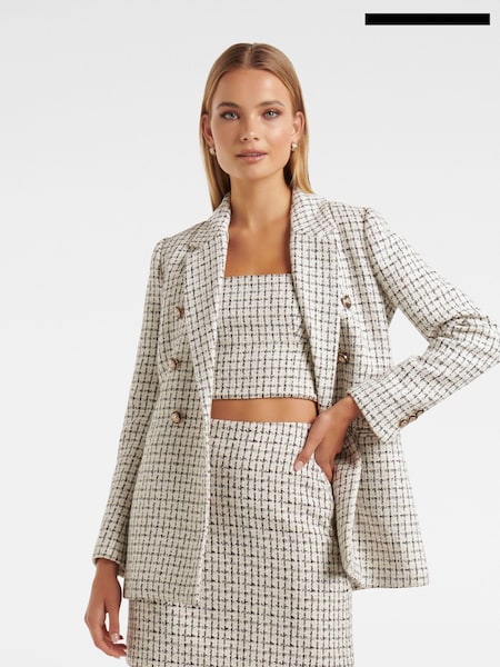 Forever New Cream Pearl Boucle Jacket (N70263) | €84