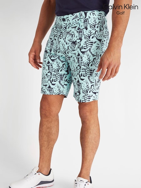 Calvin Klein Golf Blue Printed Genius Shorts (N70454) | AED174