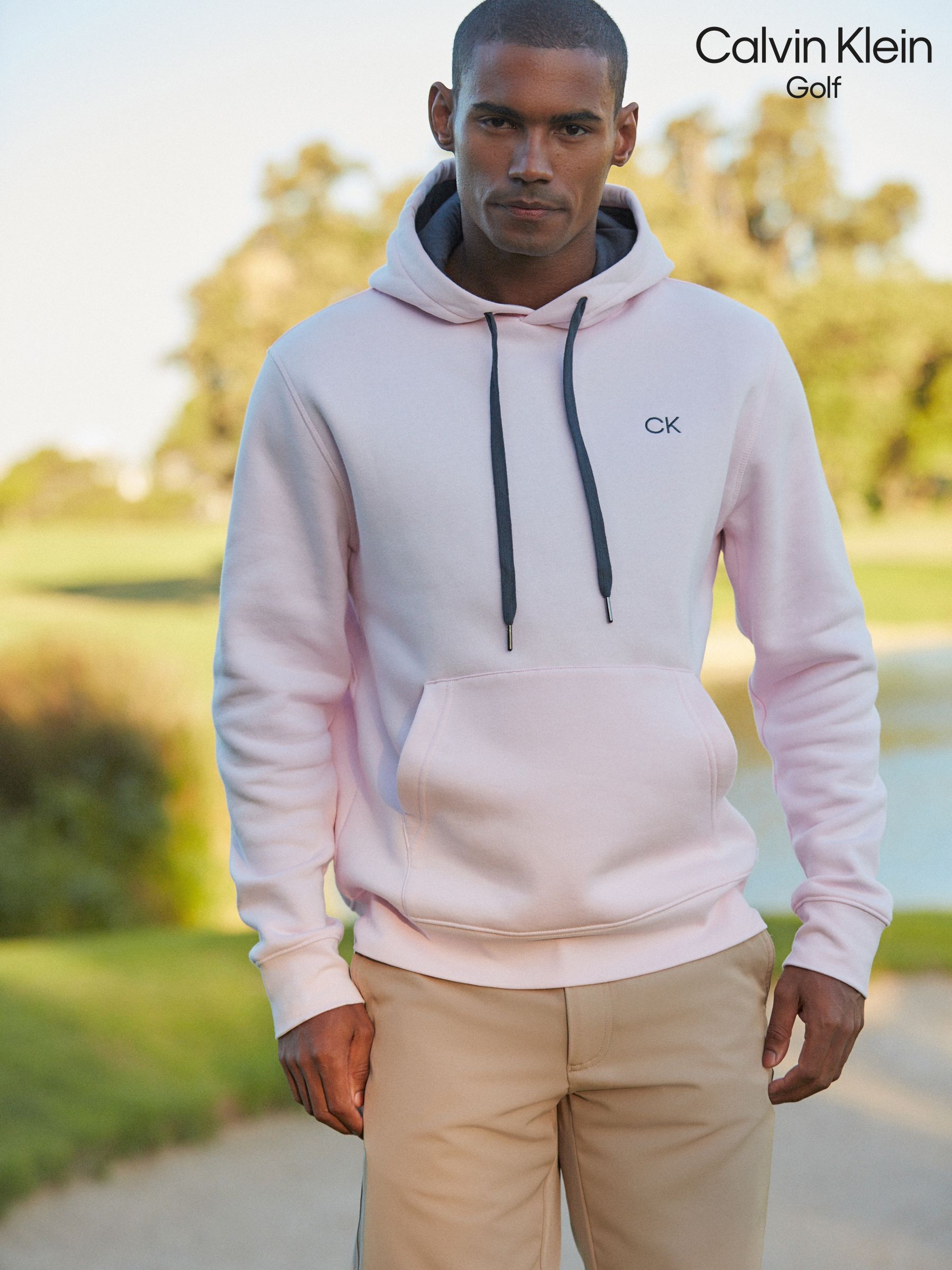 Ck pink hoodie discount