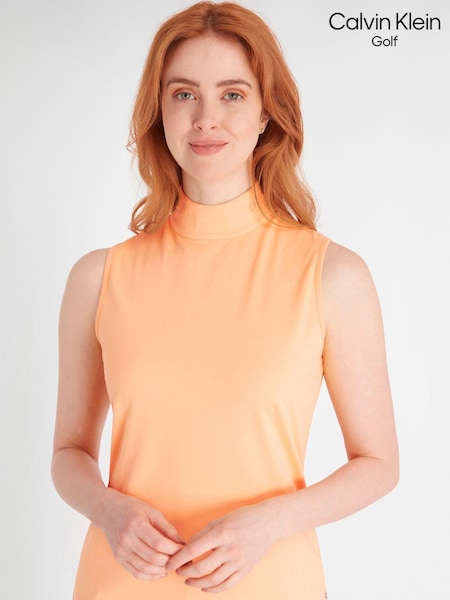 Calvin Klein Golf Orange Skyway Polo Shirt (N70488) | ‏201‏₪