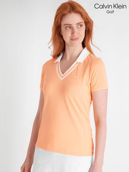 Calvin Klein Golf Orange Delaware Polo Shirt (N70497) | ‏251‏₪