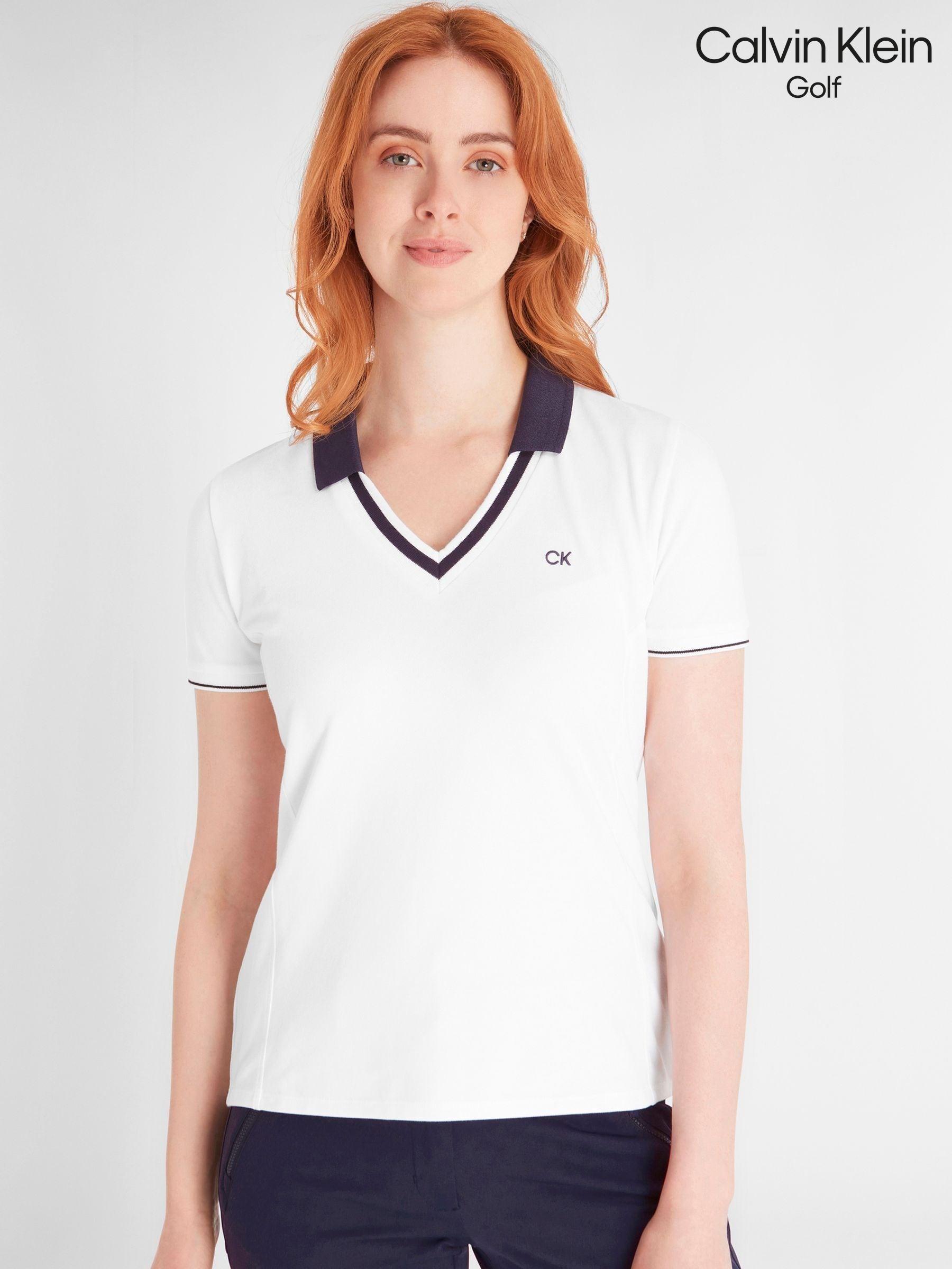 Calvin klein white polo t shirt cheap