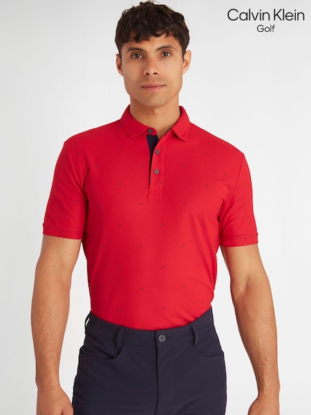 Calvin Klein Golf Monogram Polo Shirt (N70521) | AED145