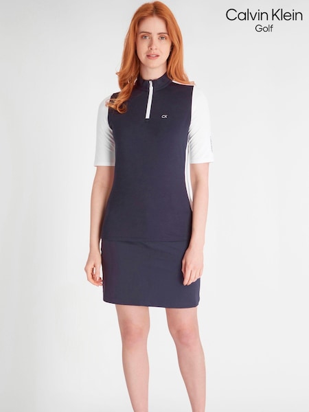 Calvin Klein Golf Bailey Lane Blue/White Polo Shirt (N70550) | €33