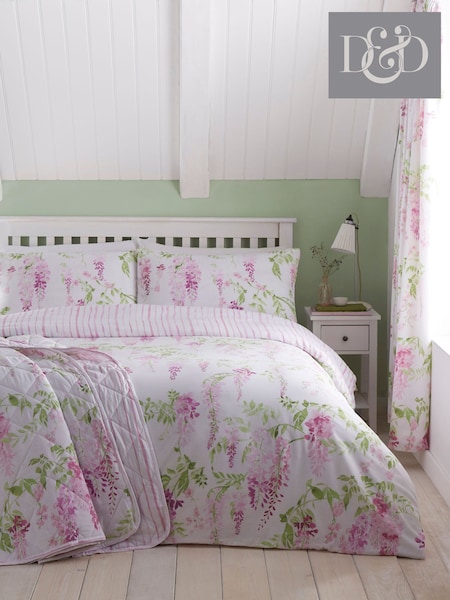 Dreams & Drapes Pink Wisteria Duvet Cover Set (N70943) | 99 QAR - 188 QAR