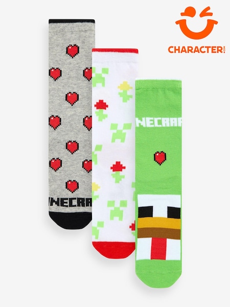 Character Green Minecraft Socks 3 Pack (N70962) | €7