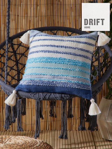 Drift Home Blue Alda Outdoor Textured Filled Cushion (N71012) | $27