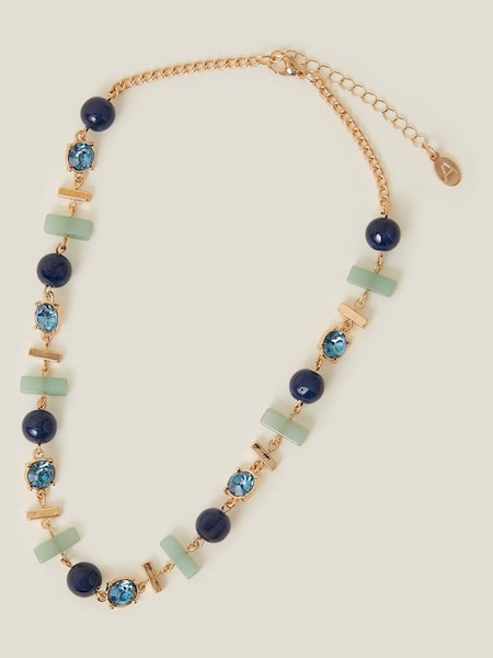 Accessorize Blue Mixed Shape Stone Necklace (N71121) | €10