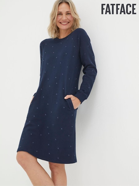 FatFace Blue Georgia Sweat Dress (N71160) | €37