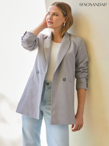 Sosandar Relaxed Fit Double Breasted Blazer (N71175) | 26 €
