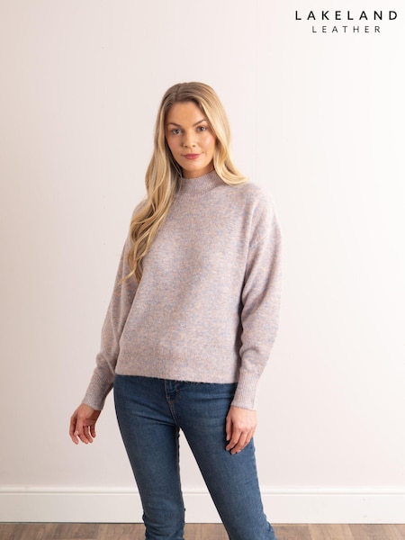 Natural - Lakeland Leather Sheeka Guler înalt Pulover (N71452) | 208 LEI