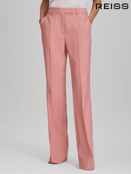 Reiss Pink Millie Flared Suit Trousers (N71500) | €256