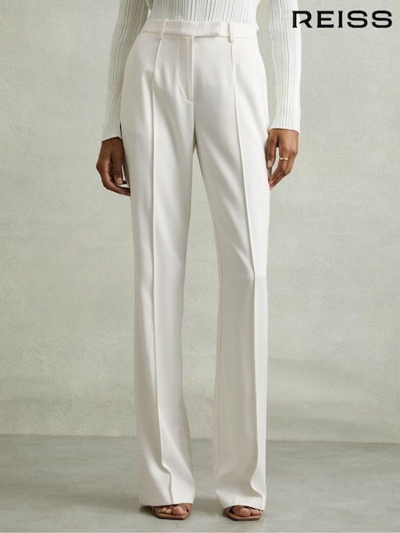 Reiss Cream Millie Petite Flared Suit Trousers (N71501) | € 262