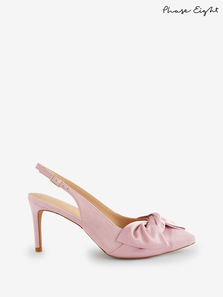 Phase Eight Pink Twist Front Slingback Shoes (N71528) | €83