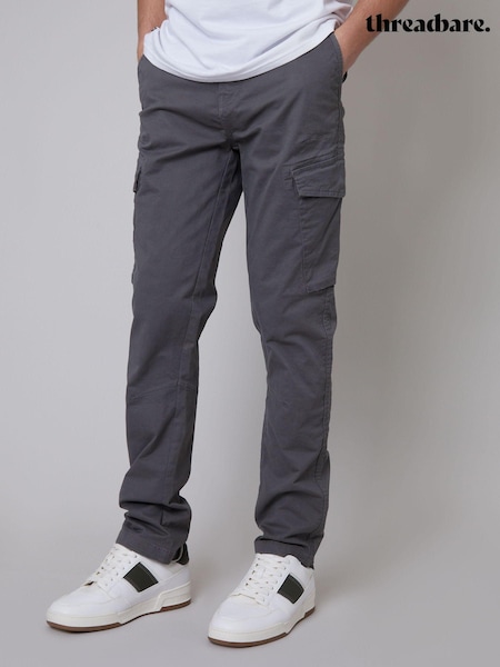 Gri deschis - Threadbare Cargo Style Trousers (N71607) | 261 LEI