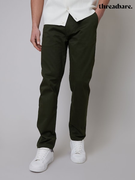 Threadbare Regular Fit Chino Trousers with Stretch (N71652) | 107 LEI