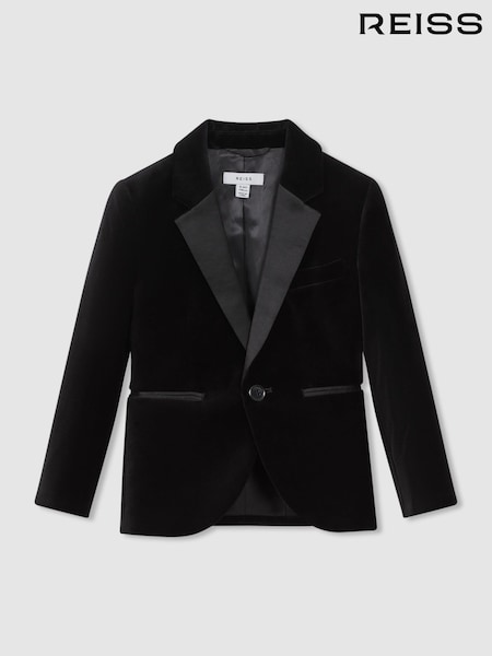 Reiss Ace Single Breasted Velvet Blazer (N72382) | ‏878 د.إ.‏