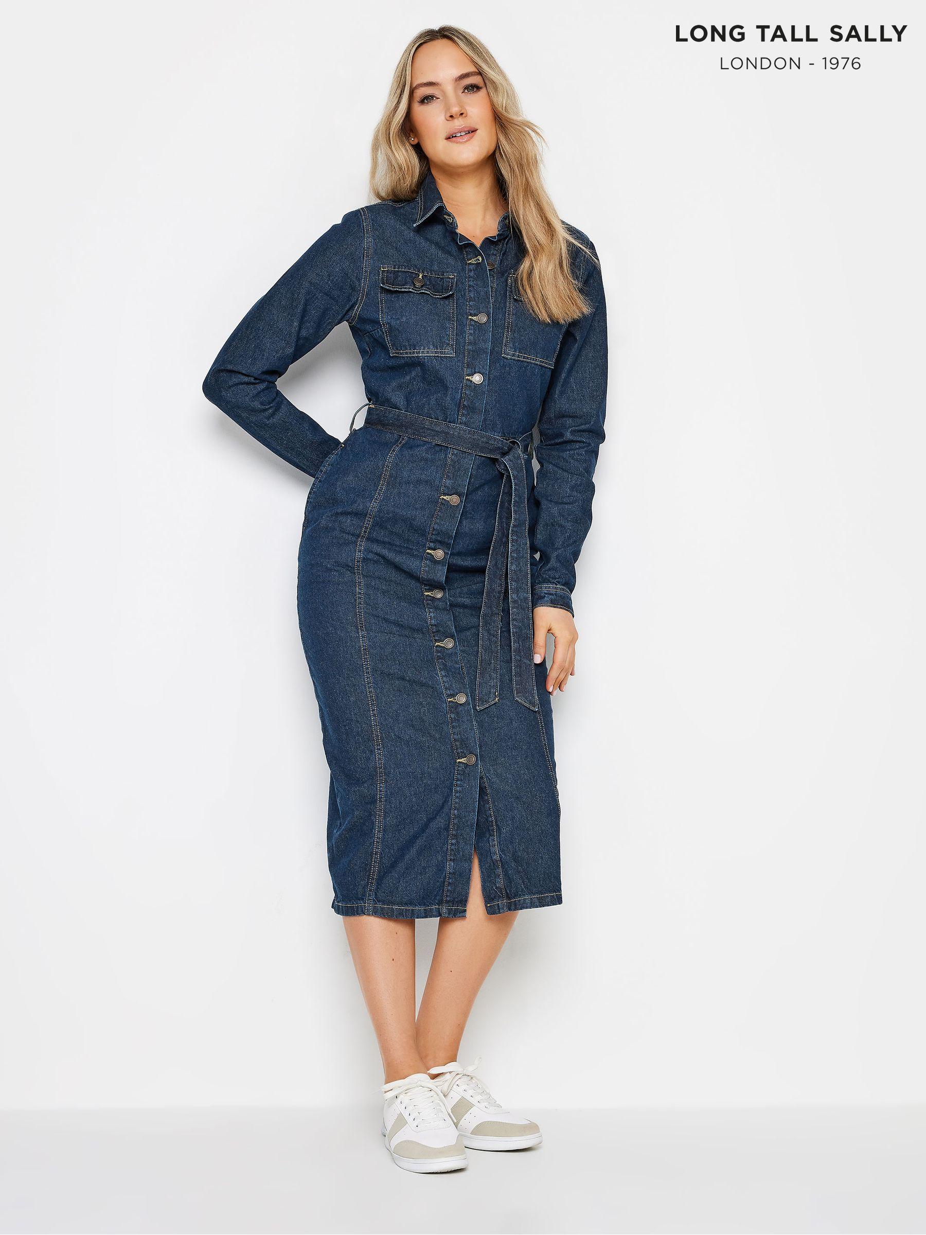 Women s Tall Shirt Dress Plain Long Sleeve Dresses Next Luxembourg