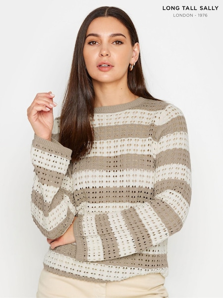 Natur - Long Tall Sally Pointelle Jumper (N72602) | 9 €