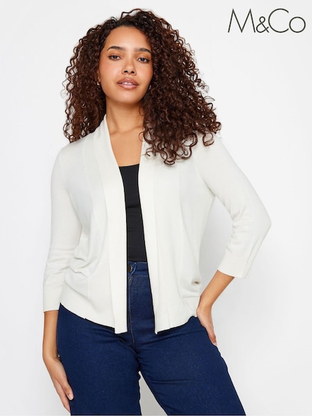 Cream - M&Co Shawl Collar Cardigan (N72610) | € 18