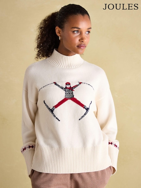 Joules Abigail High Neck Intarsia Ski Jumper (N72743) | € 92