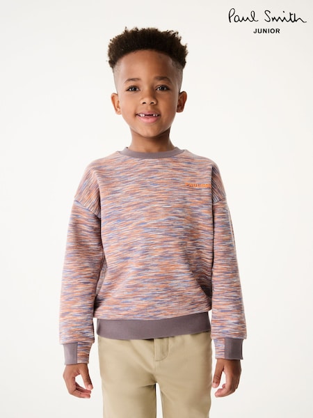 Paul Smith Junior Boys Multi Space Dyed Crew Neck Sweatshirt (N72747) | €73