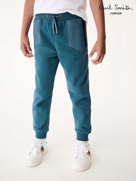 Paul Smith Junior Boys Mid Blue Nylon Pocket Joggers (N72748) | R$ 445