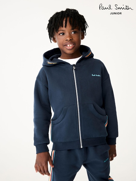 Marineblau - Paul Smith Junior Boys Signature Zip Up Jacket (N72765) | 101 €