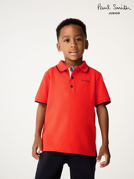 Paul Smith Junior Boys Short Sleeve Signature Polo Shirt (N72784) | €60