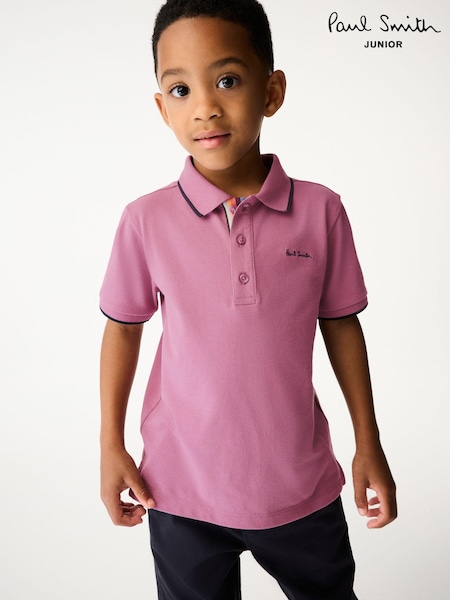 Paul Smith Junior Boys Short Sleeve Signature Polo Shirt (N72788) | €60