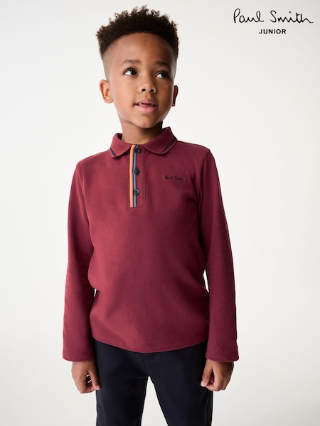 Paul Smith Junior Boys Long Sleeve Signature Polo Shirt (N72790) | €69