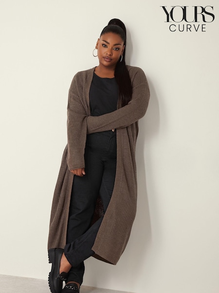 rjava - Yours Curve Essential Longline Cardigan (N72846) | € 42