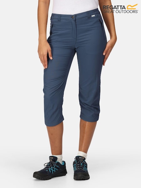 أزرق - Regatta Chaska Capri Trousers with 40+ UPF Sun Protection (N73131) | ‏102 د.إ.‏