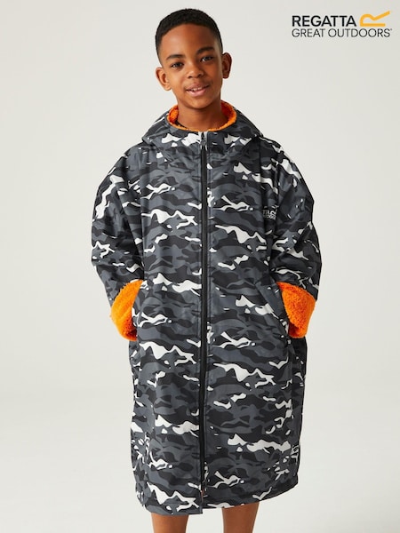 Negru gri - Regatta Junior Waterproof Fleece Lined Changing Robe (N73158) | 365 LEI