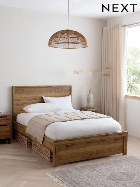 Oak Effect Bronx Wooden Bed Frame (N73632) | €570 - €700
